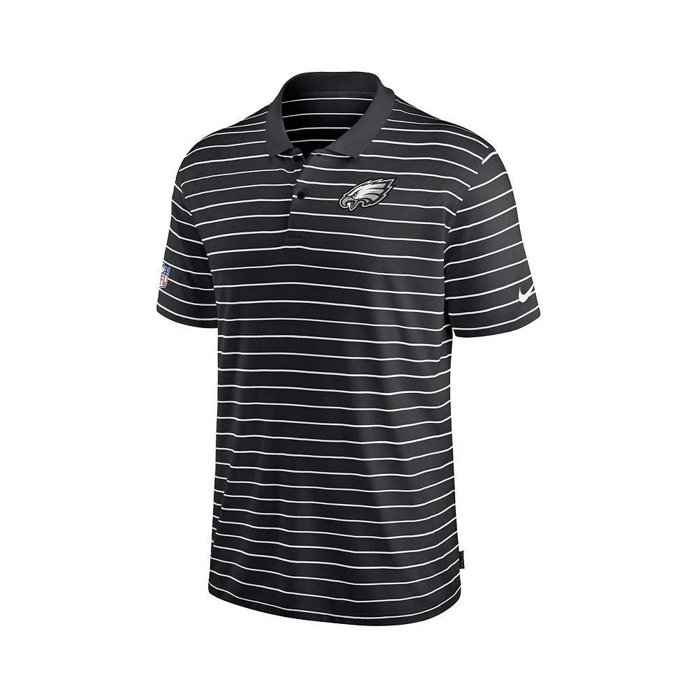 商品NIKE|Men's Black Philadelphia Eagles Sideline Lock Up Victory Performance Polo Shirt,价格¥535,第3张图片详细描述