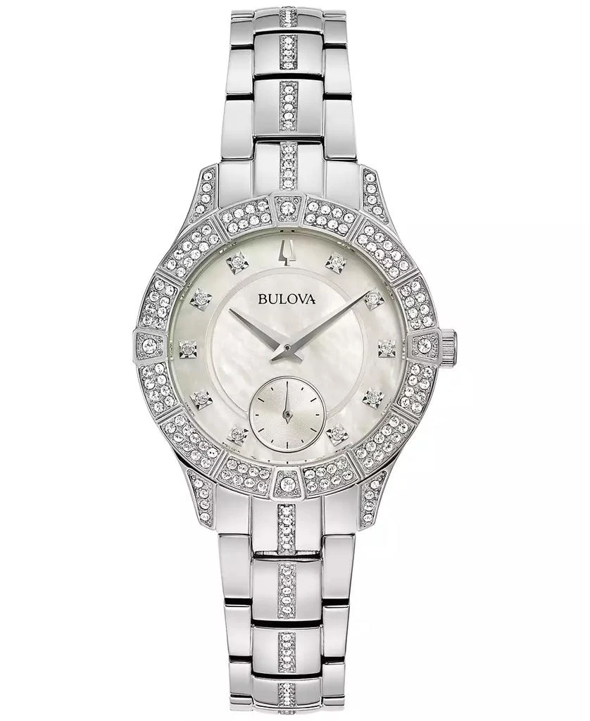 商品Bulova|Women's Phantom Crystal Stainless Steel Bracelet Watch 31mm,价格¥2435,第1张图片