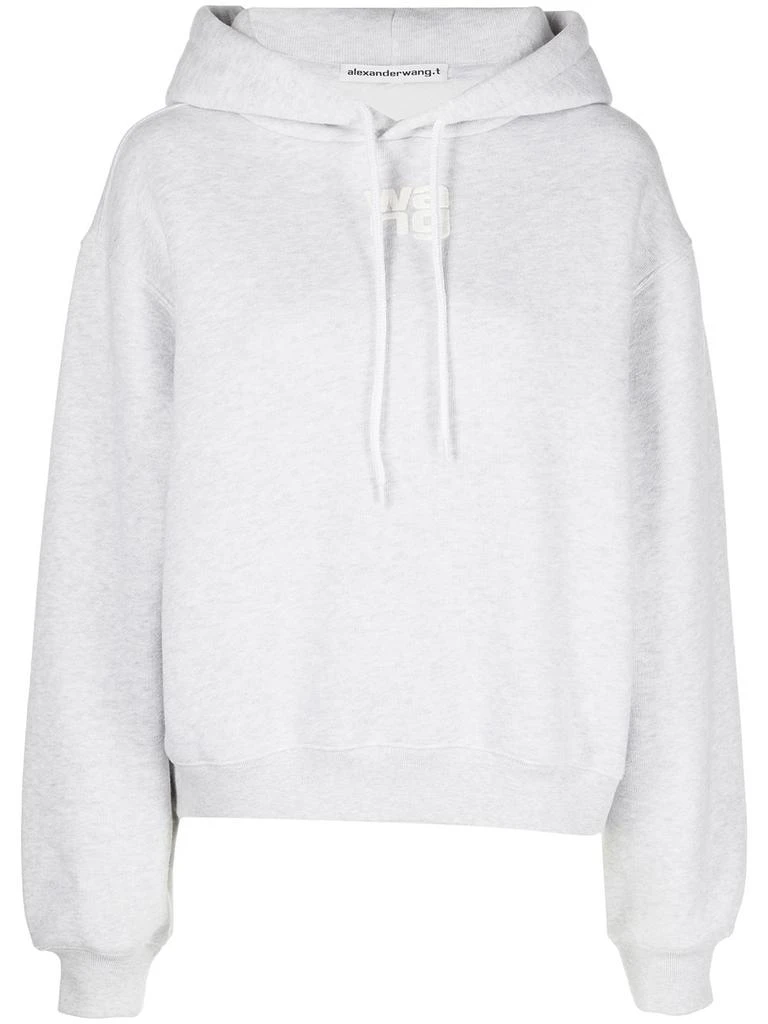 商品Alexander Wang|T BY ALEXANDER WANG WOMEN PUFF LOGO HOODIE IN STRUCTURED TERRY,价格¥1473,第2张图片详细描述