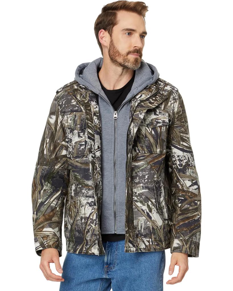 Levi's® Herren-Hoodie mit zwei Taschen, herausnehmbarer Jersey-Latz-/Kapuzenpartie und Sherpa-Futter image 2