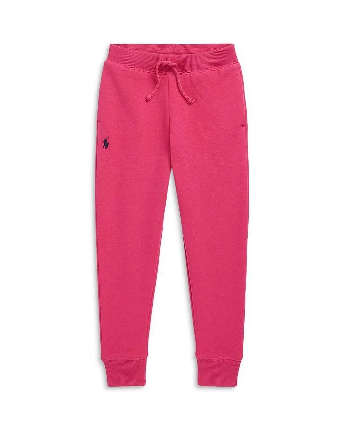 商品Ralph Lauren|Girls' Fleece Jogger Pants - Little Kid,价格¥185,第1张图片