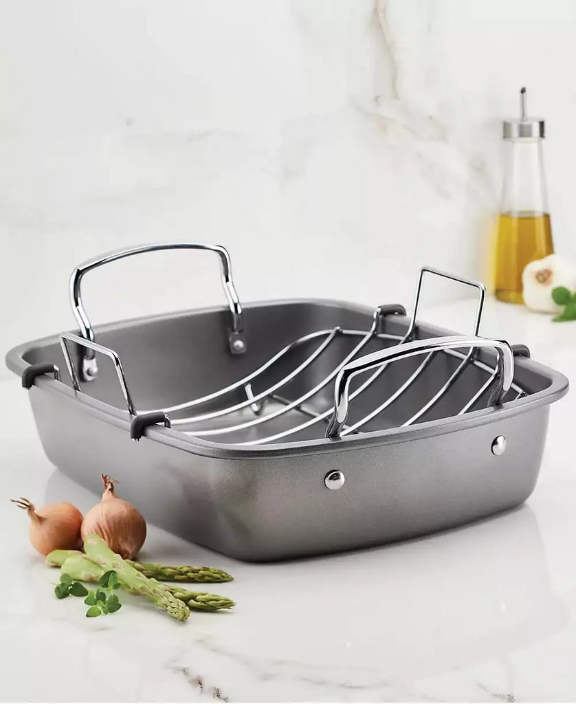 商品Circulon|Nonstick 17" x 13" Roaster with U-Rack,价格¥337,第2张图片详细描述