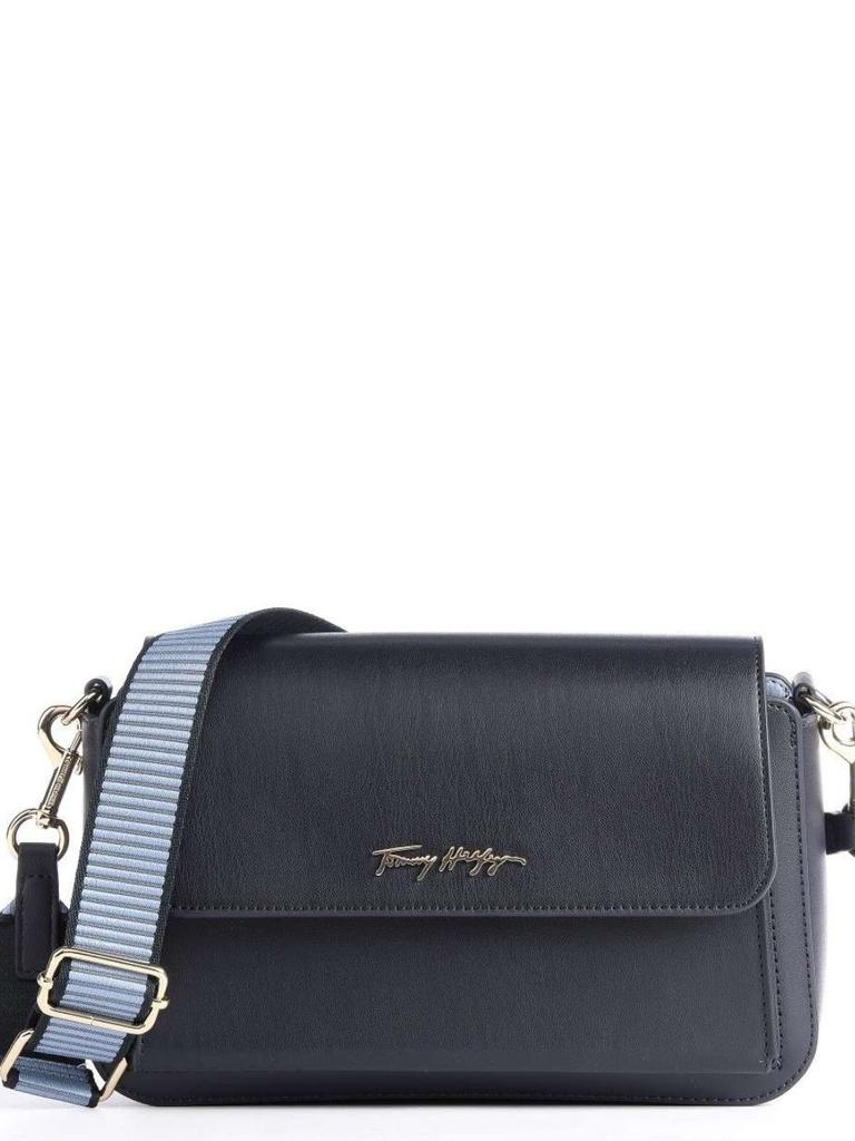 TOMMY HILFIGERIconic Tommy Borsa a tracolla pelle sintetica navySKU# AW0AW12308-C7H商品第1张图片规格展示