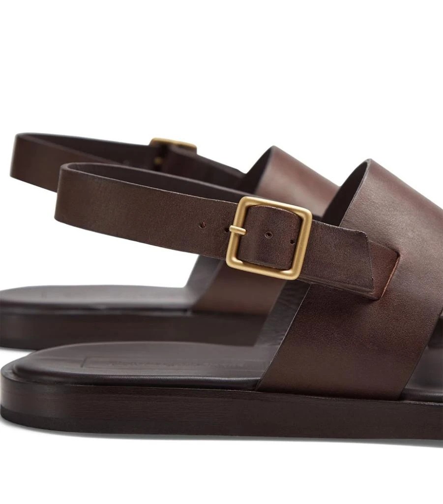 商品Zegna|Leather Open-Toe Sandals,价格¥5635,第5张图片详细描述