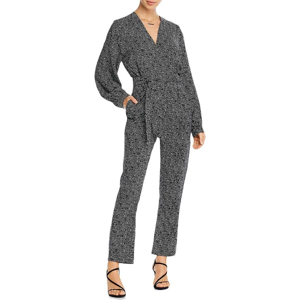 商品AQUA|Aqua Womens Belted Crossover Jumpsuit,价格¥107,第2张图片详细描述