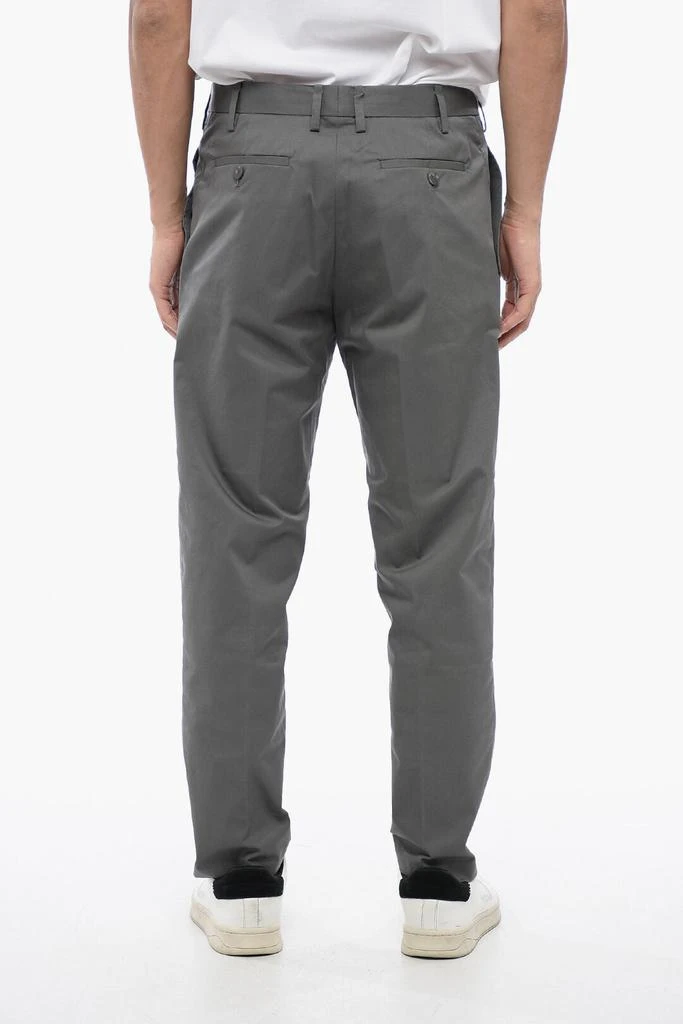 商品Neil Barrett|Neil Barrett Low-Rise CLEAN Cotton Blend Chinos Pants,价格¥3509,第2张图片详细描述