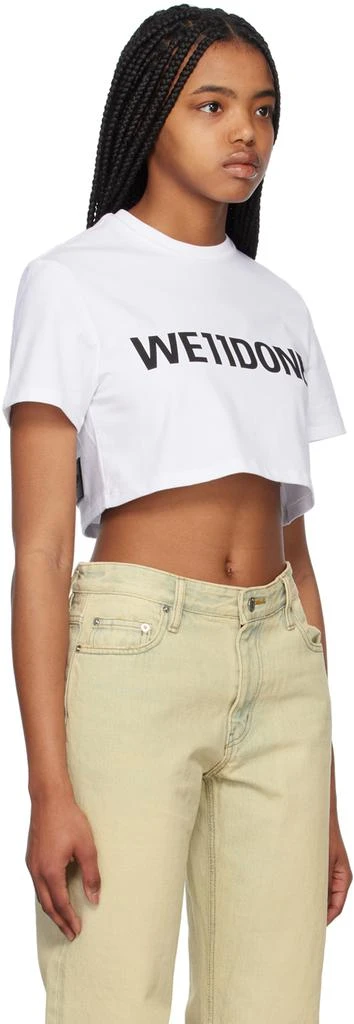 商品We11done|White Cropped T-Shirt,价格¥678,第2张图片详细描述