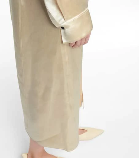 商品Jil Sander|不对称缎布中长连衣裙,价格¥9076,第5张图片详细描述
