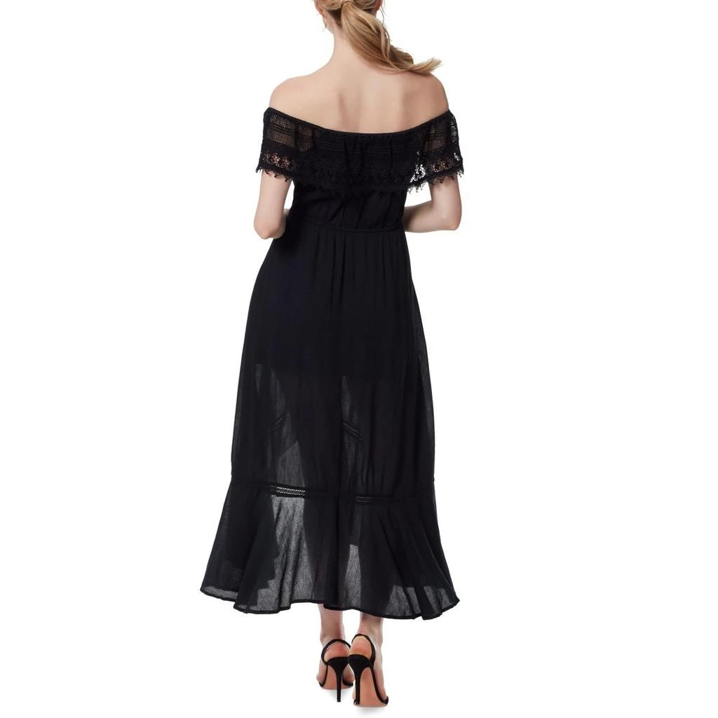 商品Jessica Simpson|Jessica Simpson Womens Lace-Trim Tea-Length Fit & Flare Dress,价格¥117,第2张图片详细描述