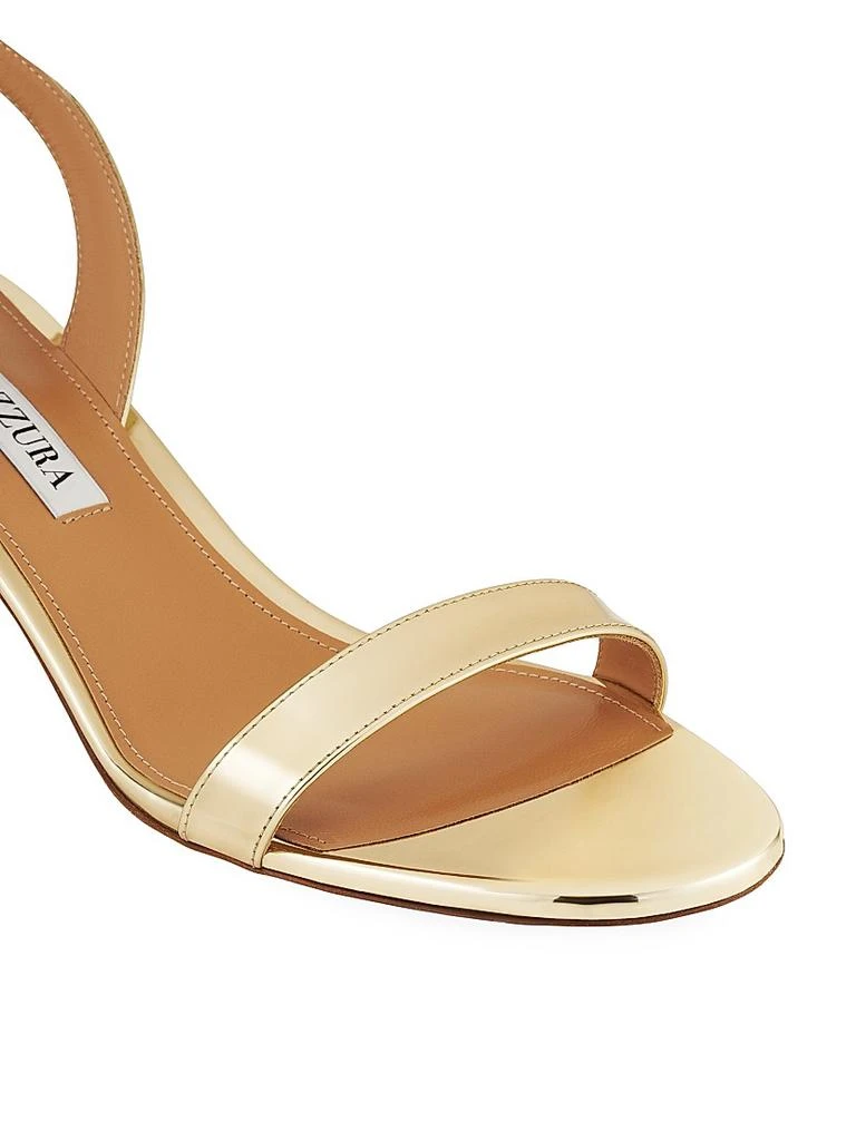 商品Aquazzura|So Nude 50MM Metallic Slingback Sandals,价格¥5900,第3张图片详细描述