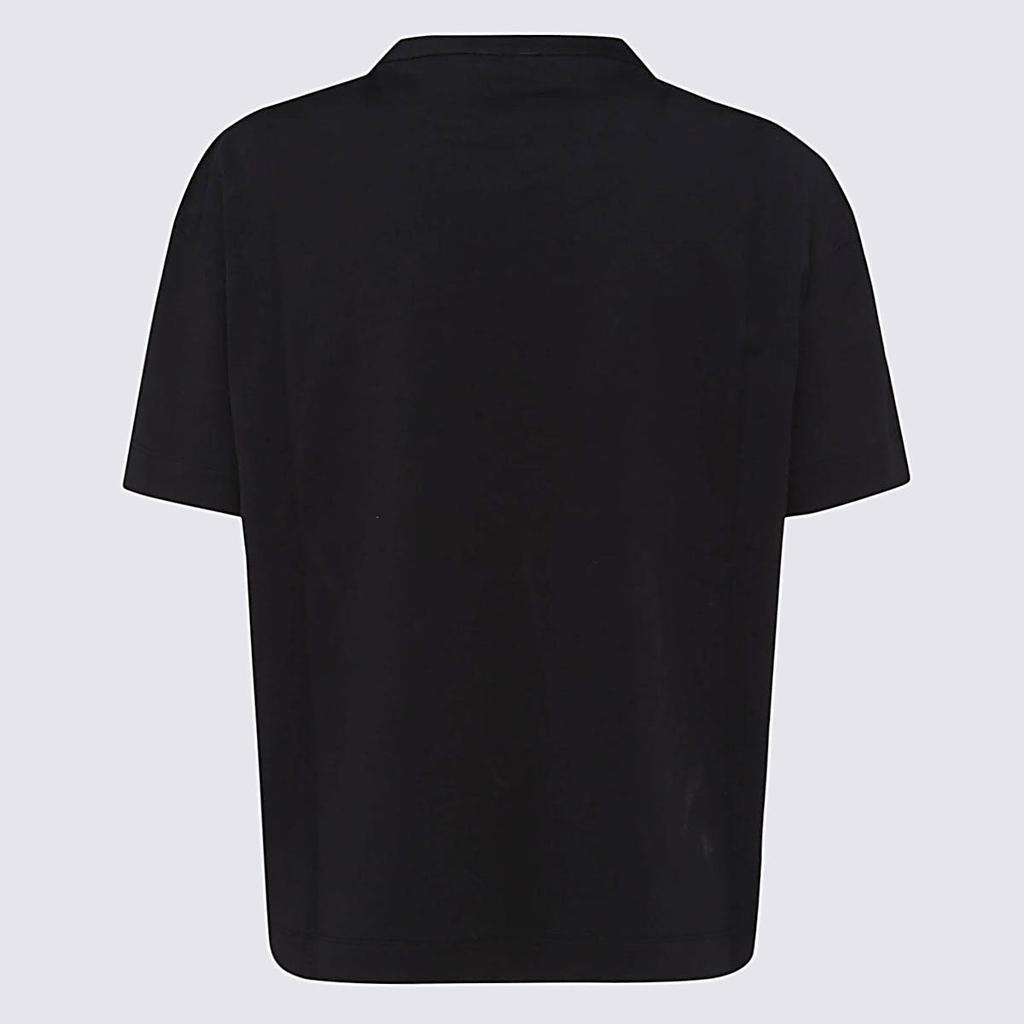 商品Brunello Cucinelli|Brunello Cucinelli T-shirt e Polo Nero,价格¥2643,第4张图片详细描述