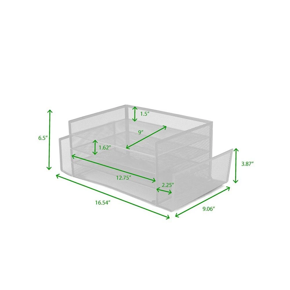 Desk Organizer with Side Storage Compartments, Great For Office, School, Teachers 商品