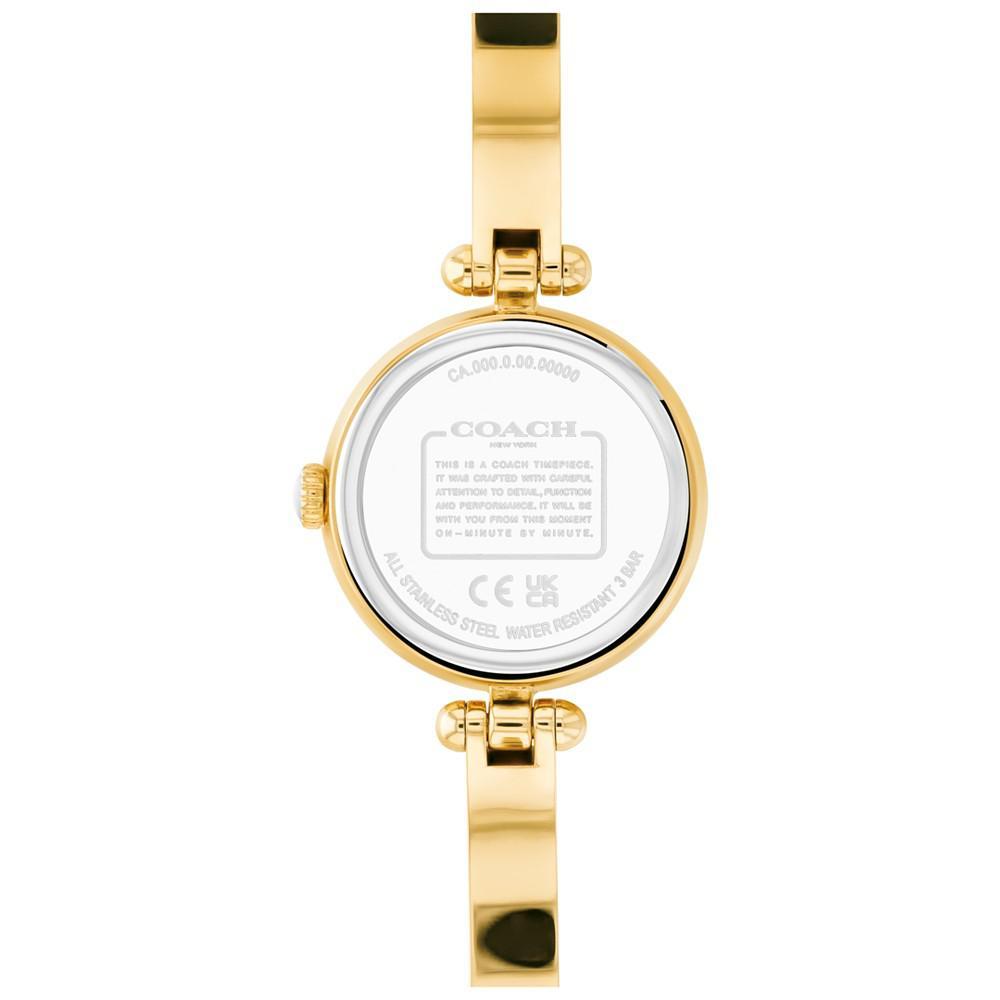 商品Coach|Women's Cary Gold-Tone Bangle Bracelet Watch, 26mm,价格¥1515,第5张图片详细描述