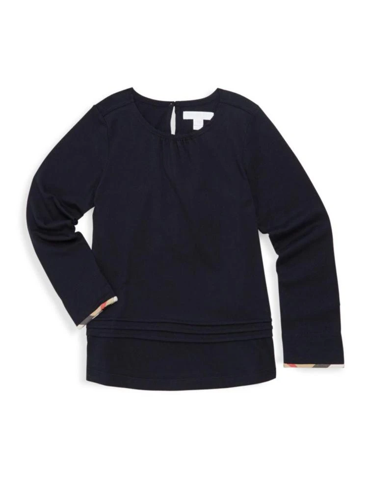 商品Burberry|Burberry - Little Girl's & Girl's Gisselle Cotton Top,价格¥334,第1张图片