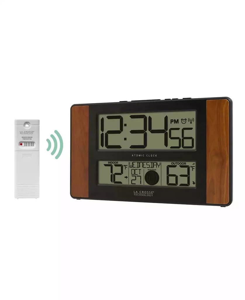 商品La Crosse Technology|Atomic Digital Clock with Temperature and Moon Phase,价格¥403,第2张图片详细描述