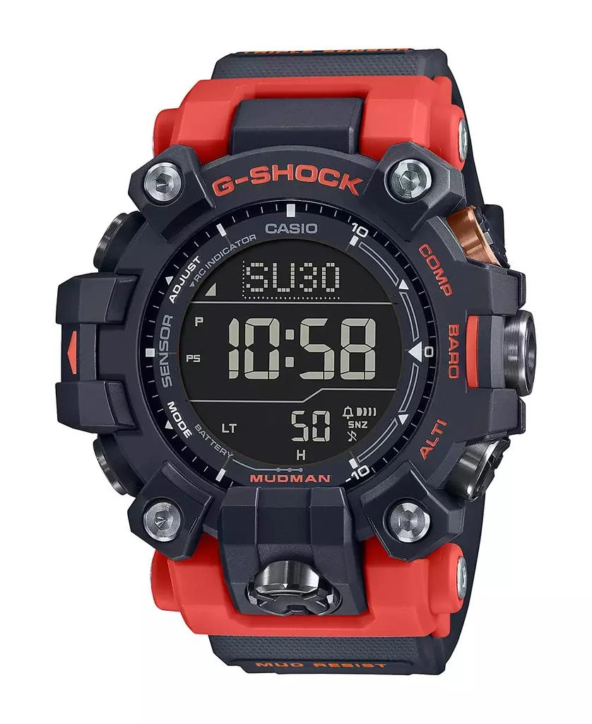 商品G-Shock|Men's Digital Gray and Orange Resin Watch, 52.7mm, GW9500-1A4,价格¥2931,第1张图片