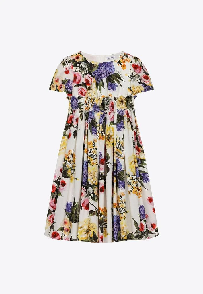 商品Dolce & Gabbana|Girls Garden Print Flared Dress,价格¥5048,第1张图片