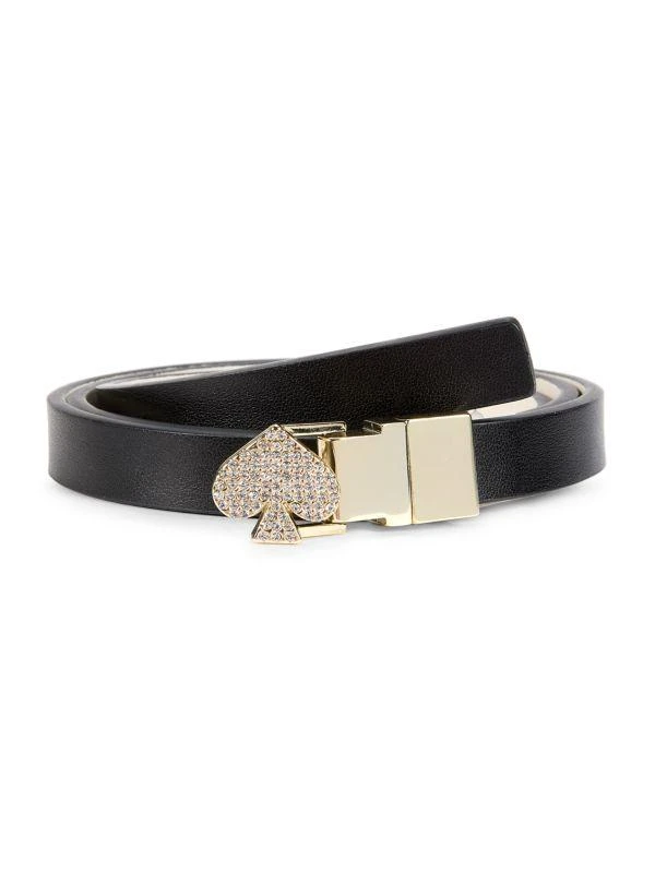 商品Kate Spade|Embellished Leather Slim Belt,价格¥204,第1张图片