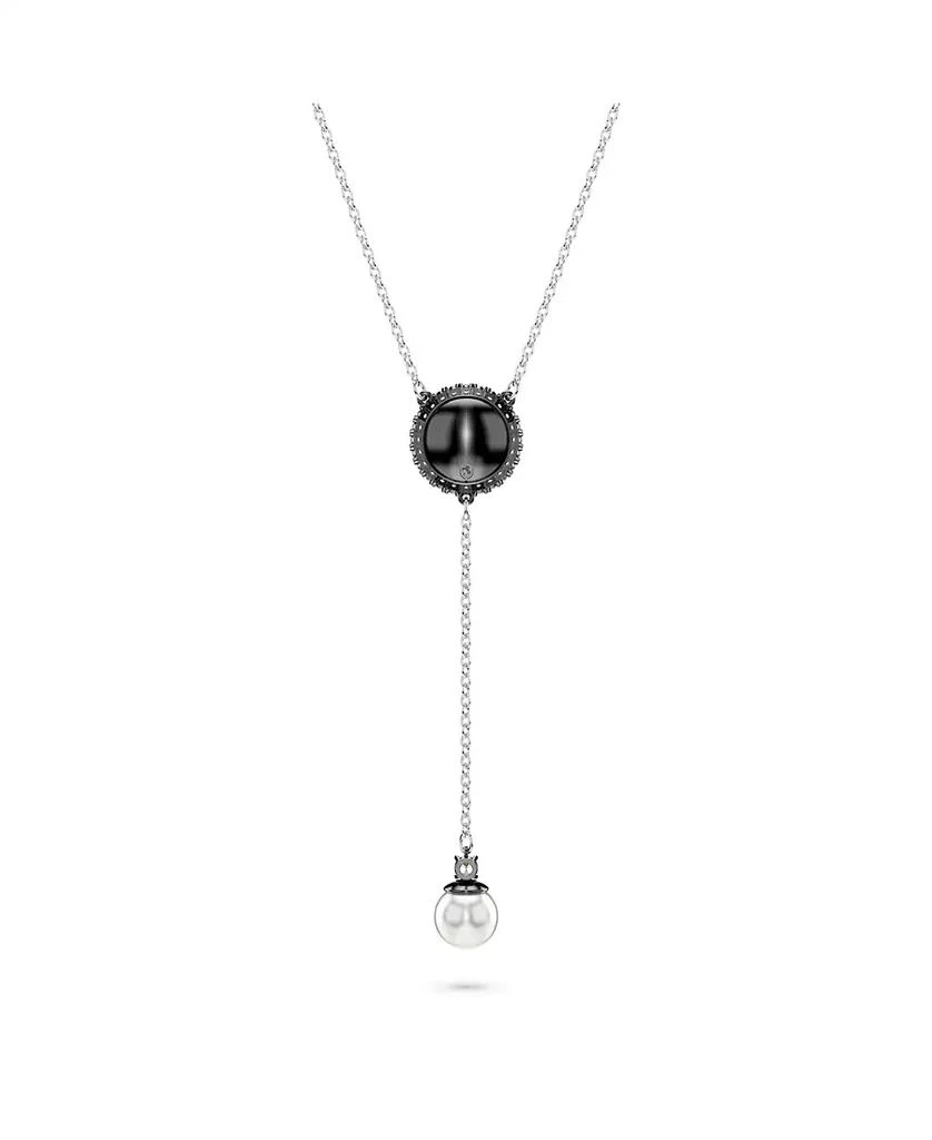 商品Swarovski|Swan, Gray, Rhodium Plated Iconic Swan Y Pendant Necklace,价格¥1075,第2张图片详细描述