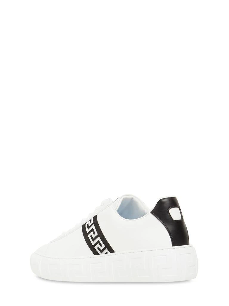 商品Versace|Greek Motif Leather Sneakers,价格¥4931,第4张图片详细描述