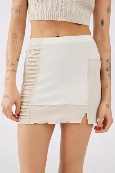 UO Willow Patchwork Mini Skirt商品第1张图片规格展示