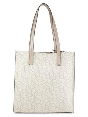 商品Calvin Klein|Anya Signature Chain Tote,价格¥316,第1张图片