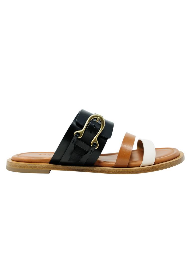 商品SARTORE|Sartore Leather Flat Sandals,价格¥2974,第1张图片