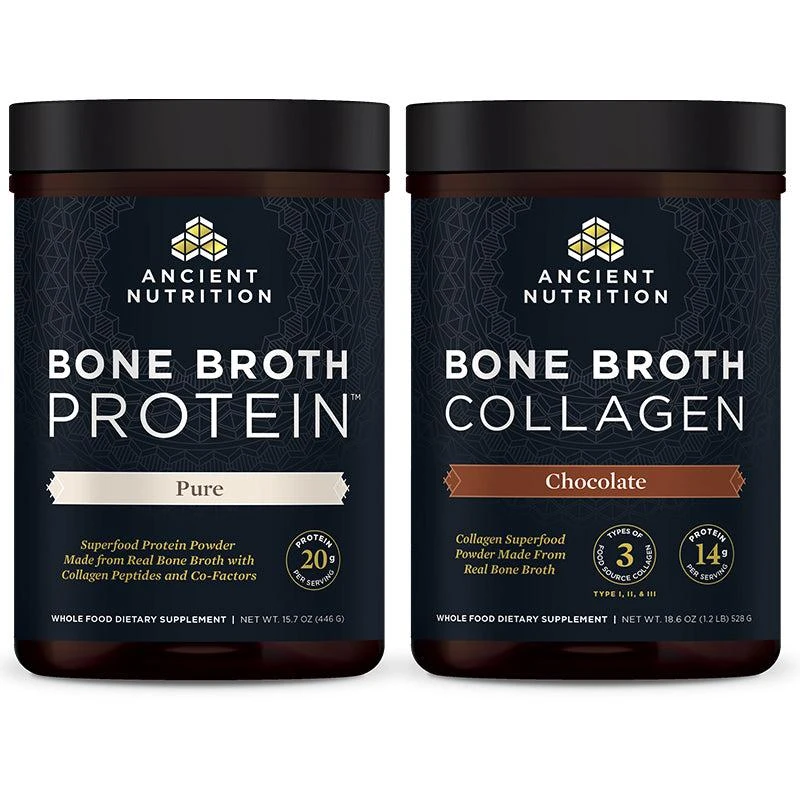 商品Ancient Nutrition|Bone Broth Collagen® + Bone Broth Protein® Pure,价格¥737,第3张图片详细描述