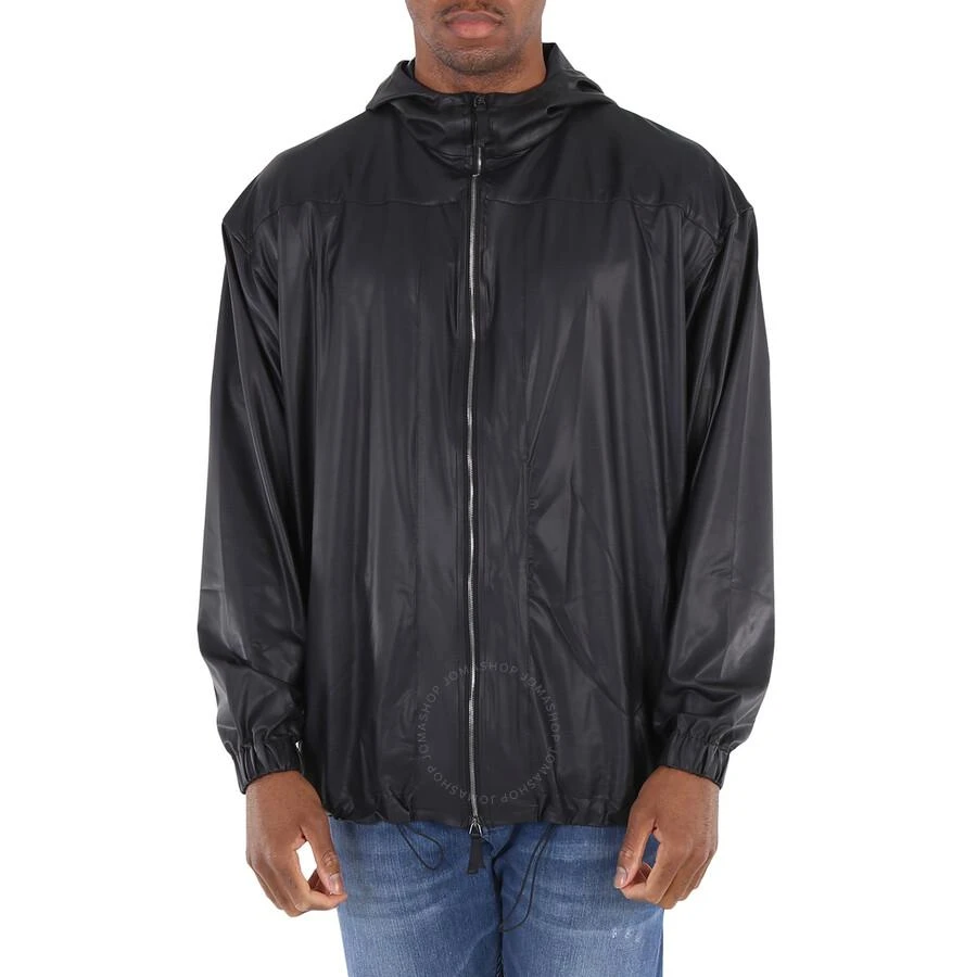 商品Emporio Armani|Black Hooded Technical-jersey Blouson Jacket,价格¥1344,第1张图片