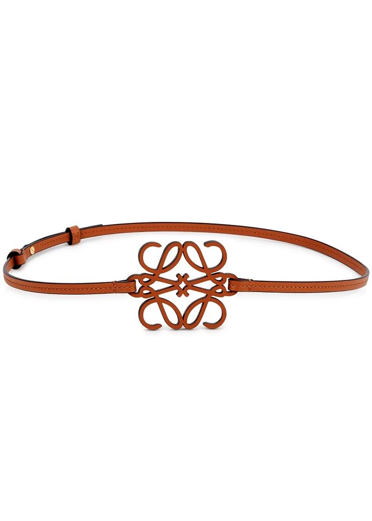 商品Loewe|X Paula's Ibiza Anagram brown leather belt,价格¥1791,第1张图片
