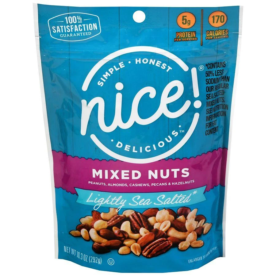 商品Nice!|Mixed Nuts Lightly Sea Salted,价格¥38,第1张图片
