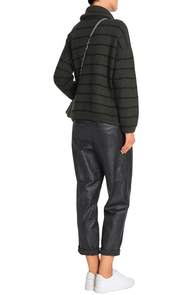 商品Brunello Cucinelli|Bead-embellished striped cashmere cardigan,价格¥11268,第5张图片详细描述