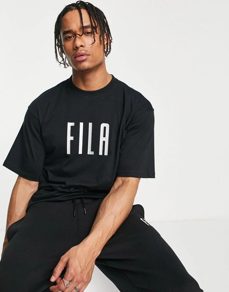 商品Fila|Fila Unisex heritage t-shirt in black,价格¥185,第1张图片