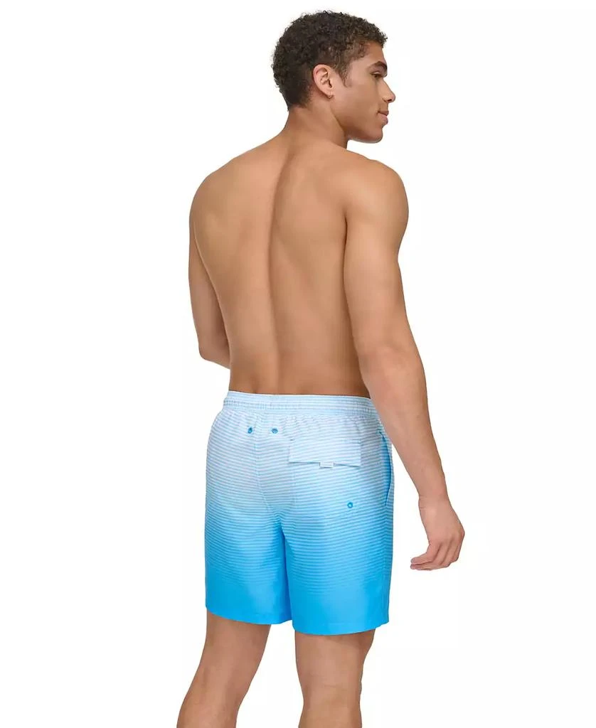 商品Calvin Klein|Men's Gradient Striped 7" Volley Swim Trunks,价格¥111,第3张图片详细描述
