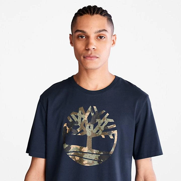 商品Timberland|Camo-Logo T-Shirt for Men in Navy,价格¥139,第5张图片详细描述