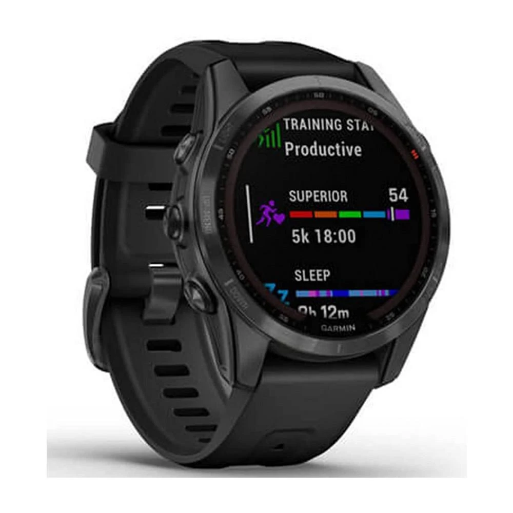 商品Garmin|Unisex Fenix 7S Solar Slate Gray with Black Silicone Band Smart Watch 42mm,价格¥5980,第2张图片详细描述
