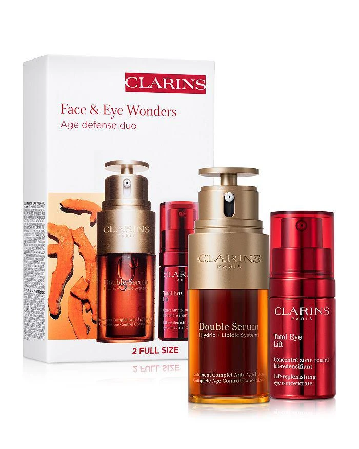 商品Clarins|Face & Eye Wonders Anti-Aging Skincare Gift Set ($184 value),价格¥1093,第1张图片