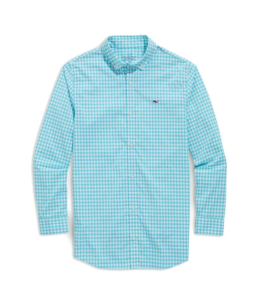 商品Vineyard Vines|Arawak Gingham Performance Shirt (Toddler/Little Kids/Big Kids),价格¥199,第1张图片
