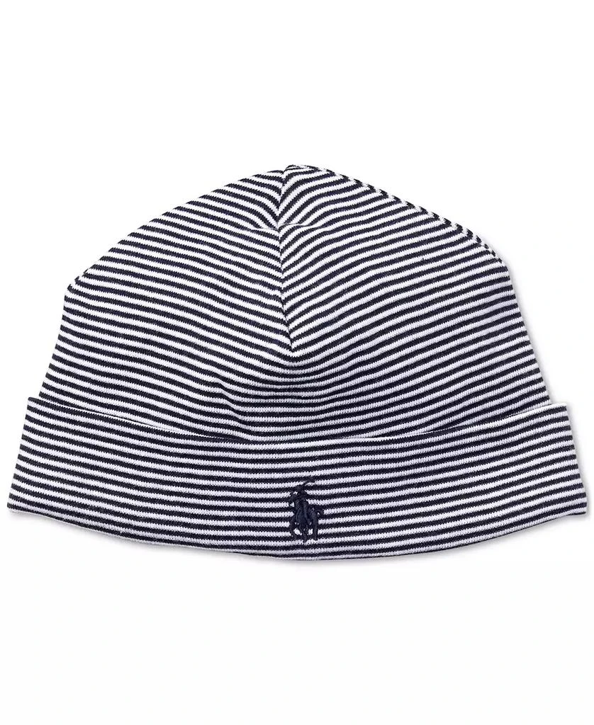 商品Ralph Lauren|Baby Boys Striped Soft Cotton Hat,价格¥107,第1张图片