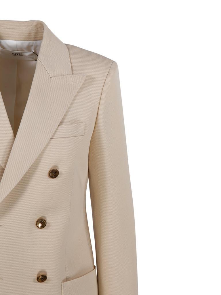 商品AMI|AMI Paris Double-Breasted Tailored Blazer,价格¥2865-¥6625,第4张图片详细描述