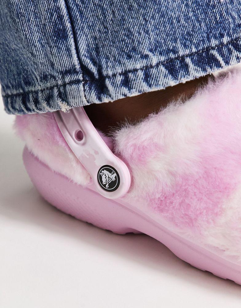 Crocs classic fur sure clog in pink商品第3张图片规格展示