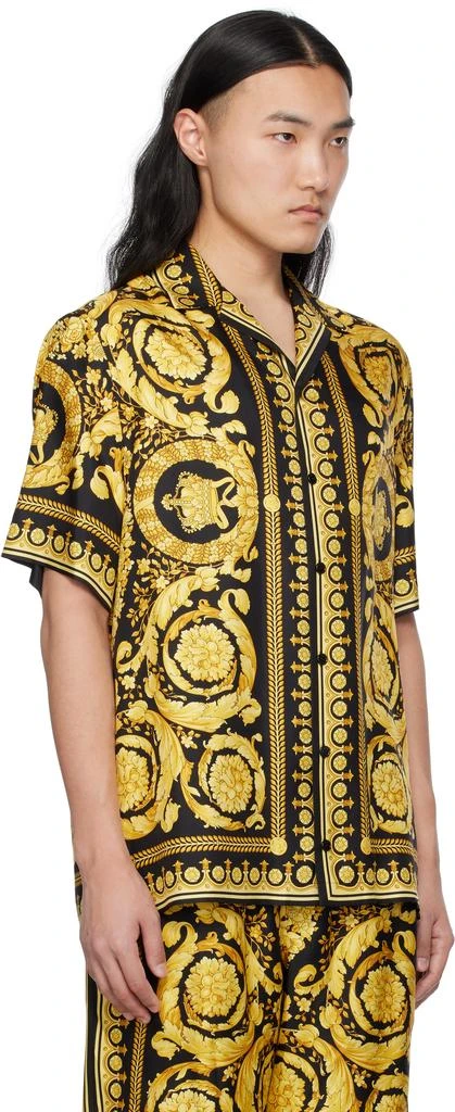 商品Versace|黑色 Barocco Silk 衬衫,价格¥9561,第2张图片详细描述