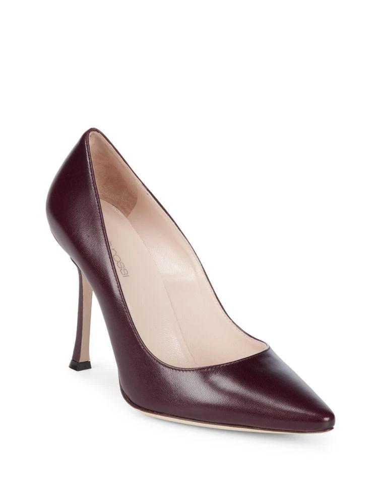 商品Sergio Rossi|Point Toe Leather Pumps,价格¥1222,第1张图片
