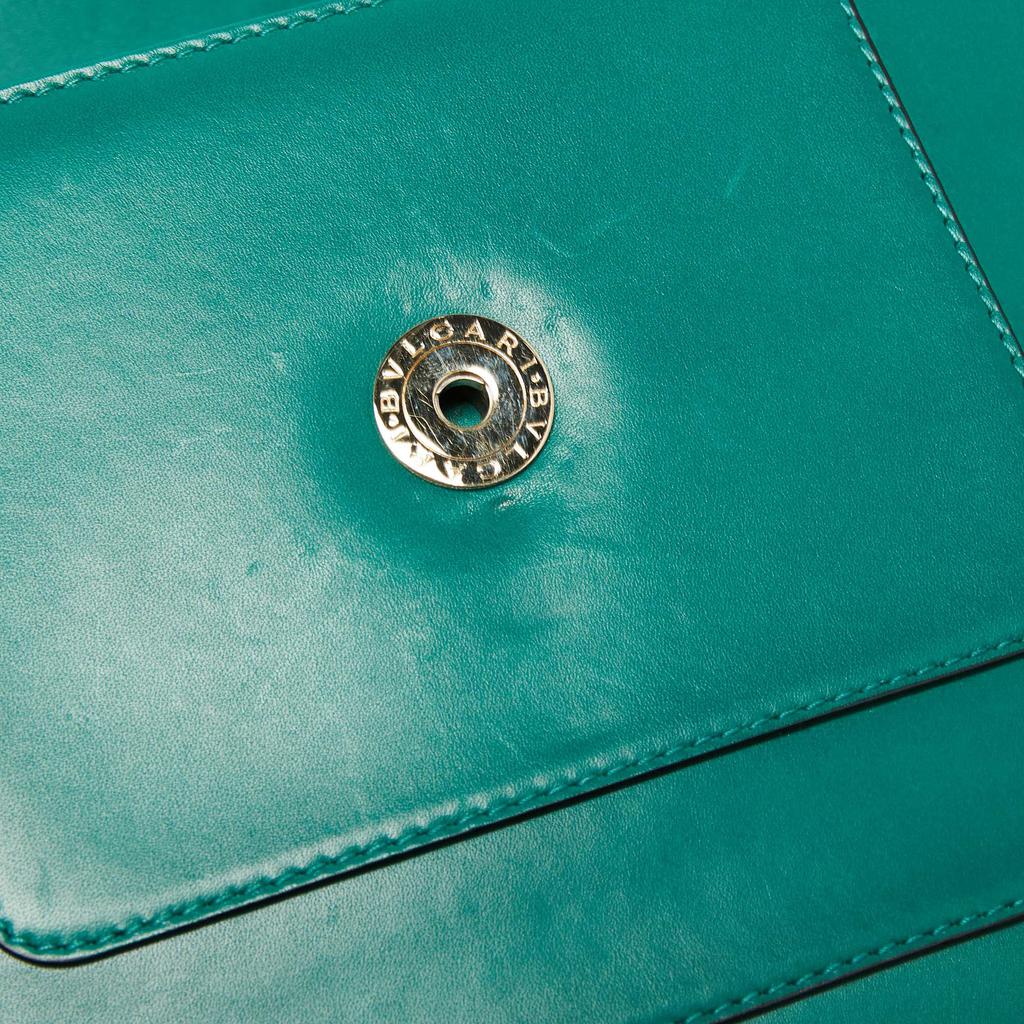 Bvlgari Green Leather Medium Serpenti Forever Flap Shoulder Bag商品第6张图片规格展示