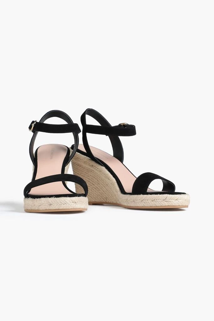 商品Stuart Weitzman|Teddi suede espadrille wedge sandals,价格¥587,第2张图片详细描述