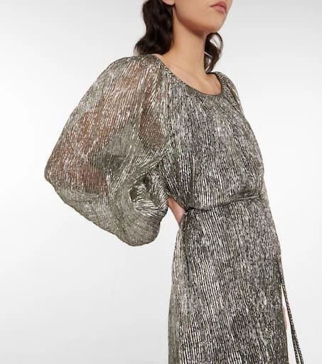 商品Tory Burch|金属丝中长连衣裙,价格¥4342,第4张图片详细描述