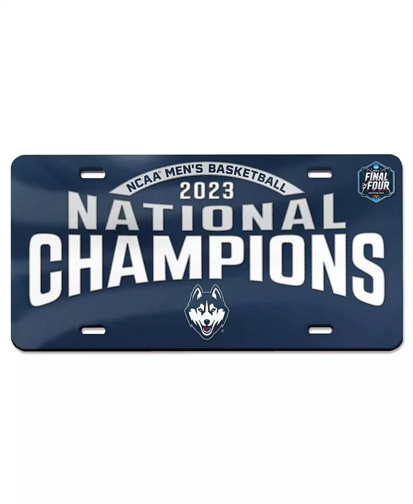 商品Wincraft|UConn Huskies 2023 NCAA Men's Basketball National Champions Laser Cut Acrylic License Plate,价格¥271,第1张图片