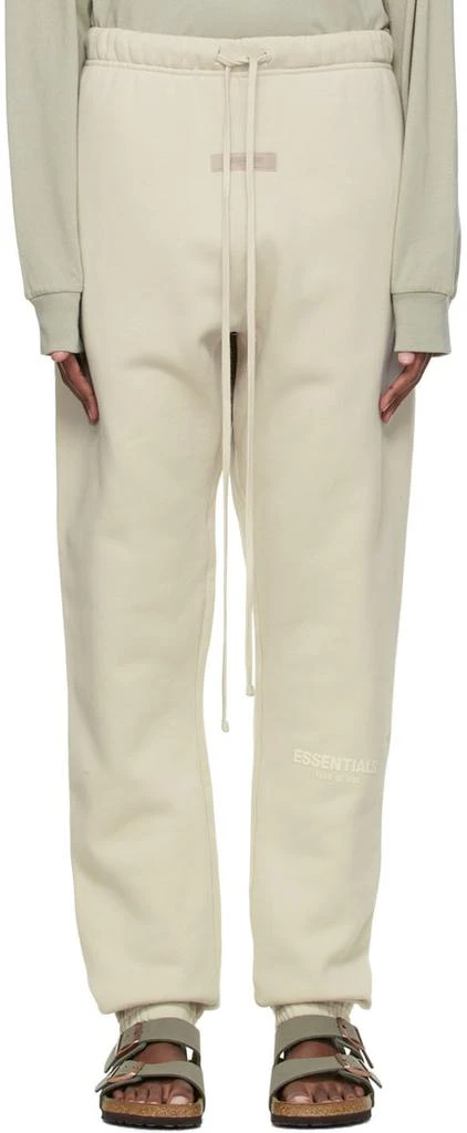 商品Essentials|Beige Fleece Lounge Pants,价格¥289,第1张图片