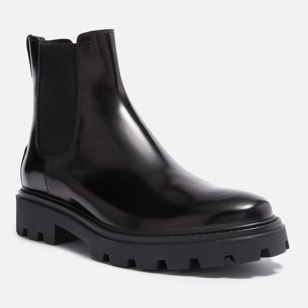 商品Tod's|Tod's Elastic Heavy Rubber Leather Chelsea Boots,价格¥3343,第2张图片详细描述