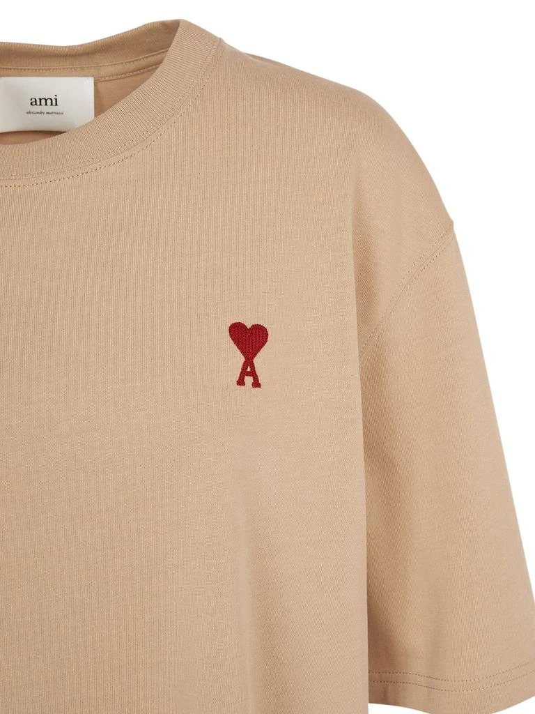 商品AMI|Red Ami De Coeur Cotton T-shirt,价格¥1472,第3张图片详细描述